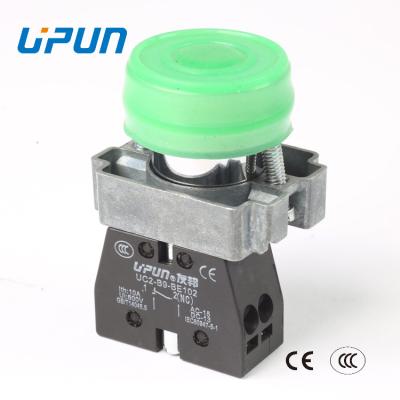 China UC2-B9 Industrial Control Rejected Spring Key Metal Return Waterproof Push Button for sale