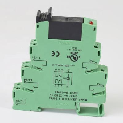 China 24VDC Electrical Schematic Relay Electromechanical Interface Module Output DC Voltage Control Relay Electrical Din for sale