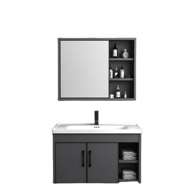 China New type waterproof furniture double sink bathroom attractive price luxury storage cabinet for sale