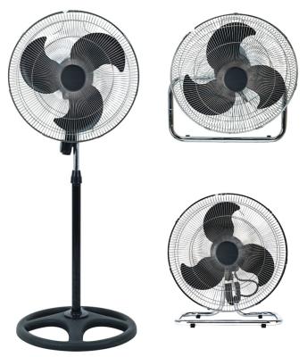 China Modern Cheap Price 18 Inch 3in1 Industrial Fan Vertical/Wall Type Industrial Fan/Floor Fan for sale