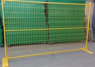 China 1.8m Tijdelijke Draad Mesh Fence van Hoogte de Gele Poeder Met een laag bedekte Canada Te koop