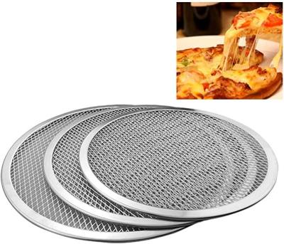 China 12 Zoll-Aluminiumpizza-Schirm-stützbares Nahrungsmittelbacken zu verkaufen