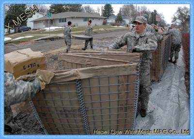 China Hesco Barrière Gelaste Gabion Manden Zink Aluminiumlegering gecoat voor militair bastion Te koop