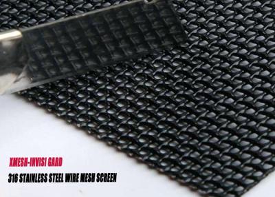 China Edelstahl-Sicherheits-Fliegengitter Mesh For Windows Black Color zu verkaufen