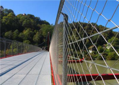 China Silberne klassische Metalldraht Inox-Balustraden-Kabel-Masche 1,4401 X neigen Webnet zu verkaufen