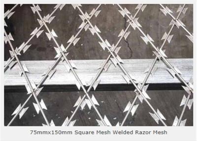 China Gegalvaniseerde het zilver laste 3.2mm Netwerk van de Scheermesdraad 75x150mm die openen Te koop