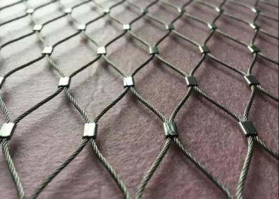 China X neigen 7 × 7 1.5mm Draht-Edelstahl Webnet-Zwingen-Kabel zu verkaufen