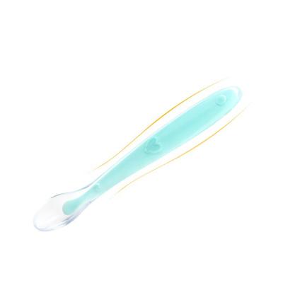 China BPA Free Baby Spoons BPA Free Soft-Tip Early Stage Silicone Infant Spoons Baby Spoon Training for sale