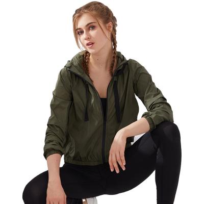 China New Sportswear Anti-wrinkle Coat Women Leisure Loose Sunscreen Anorak Breathable Fitness Women Jacket for sale