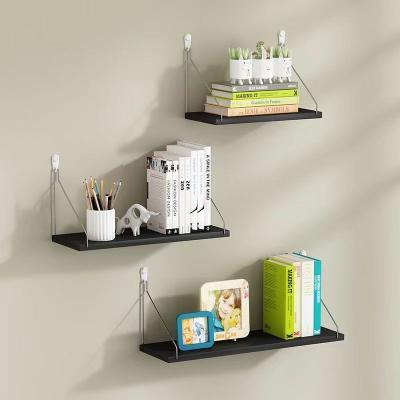 China Creative Floating Rustic Solid Wood Wall Mount Shelf 3 Set Eco - Friendly Material Handmade for sale