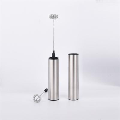 China Automatic USB Stored Milk Frother Mini Size Handheld Electric Milk Frother For Coffee for sale