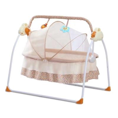 China Steel Liner OEM Customized Remote Control Soft System Baby Sleep Rocking Bed Pillow 90cm Length for sale