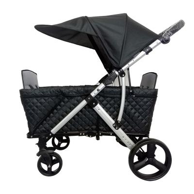 China Portable Easy Folding PU Wheel 600d Oxford Cloth Alum 2019 New Large Baby Folding Trolley With CE for sale