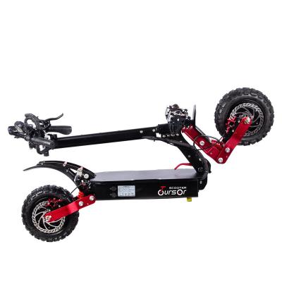 China 6000W 60V Unisex Electric Scooter 11inch 2 Wheel Lithium Battery Folding Fat Tire Adult Skateboard for sale