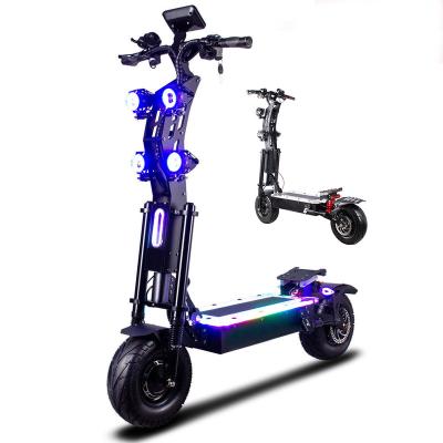 China 14 inch high quality unisex 72v 8000w with lithium battery kick adult electric scooter with seat for sale