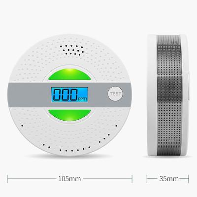 China Genuine LCD Display Alarms Smoke Fire And Carbon Monoxide Detector for sale