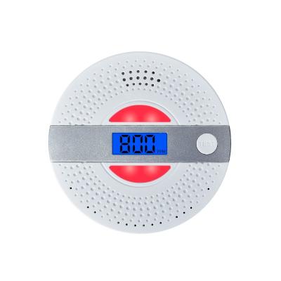 China LCD Display Dual Sensors Cheap Smoke Carbon Monoxide Gas Alarm Detector For House for sale