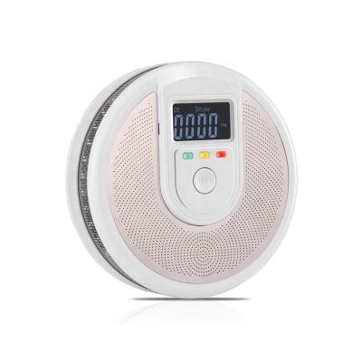 China Prompt Voice and Smoke Co Fire Alarm Smoke Carbon Monoxide Battery Operated Detector with Voice Prompt for sale