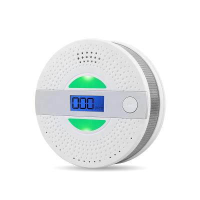 China New Design 3 AAA LCD Display Battery Smoke Alert Smoke Detector And Carbon Monoxide Fire Alarm Sensor With LCD Display for sale