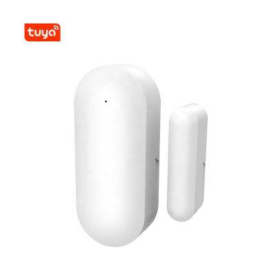 China Low Battery Warning Smart Door Security Tuya Wifi Window Life Contact Sensors Smart Wifi Door Sensor Support Alexa Google for sale