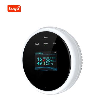 China Relay Output For Cut Valve Good Selling Sensor Tuya App Control Wifi Lpg Gas Leak Sensor Natural Home Detector for sale