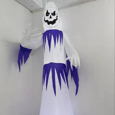 China 12FT Inflatable GHOST W/COLOR LED LIGHTS Inflatable Halloween Decoration Toys for sale