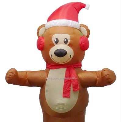 China Inflatable decoration toy of the W/LED bear from the 7.5ft of Light Steal Polyester for sale