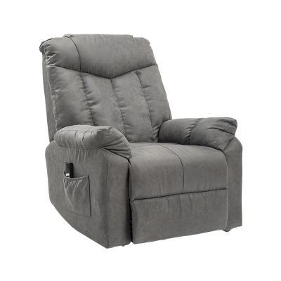 China (Hot Sale Other)R-20-1001 Beige Leather Adjustable Recliner Chair For Home Theater for sale