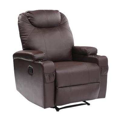 China (Other) R20-1022LM Adjustable Comfortable Swivel Glider PU Recliner Chair For Living Room for sale