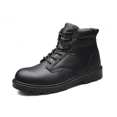 China Rubber sole black export esd safety shoes for electrician GENUINE LEATHER for sale