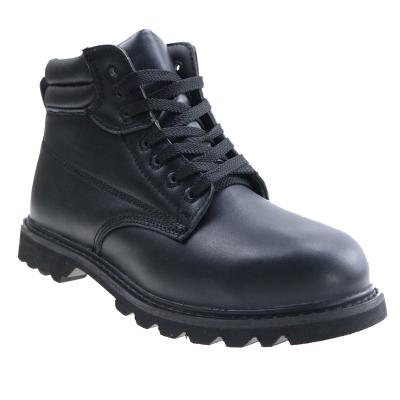 China Safety Shoes Men Work Manufacturer Smooth Cow Leather Tactical Boots Waterproof Casual Shoes Steel Toe for sale