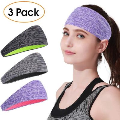 China Moisture Absorption Soft And Headband Sports Headband Workout Yoga Headband Comfortable Quick Dry Friendly Band Headset Custom Logo Free for sale