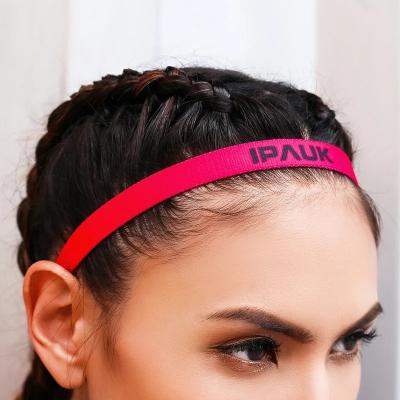 China Fashiontable Customize Anti-slip Silicone Sports Headband Fashion Printed Elastic Yoga Headband Sports Headband Gift For Marathon for sale