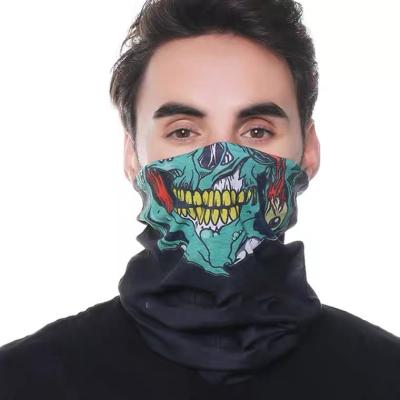 China Fashion Custom Sublimation Printed Coolmax Microfiber Face Mask Mask Tube Crop Black Seamless Neck Scarf Bandana Neck Cuff Top for sale