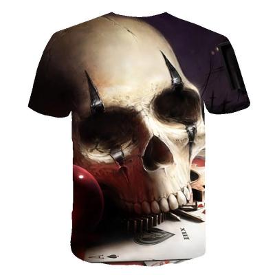 China Anti-Wrinkle 3D Printing Funny T-shirts Spandex Mens Plain Print Fashion Style Custom T-shirt for sale