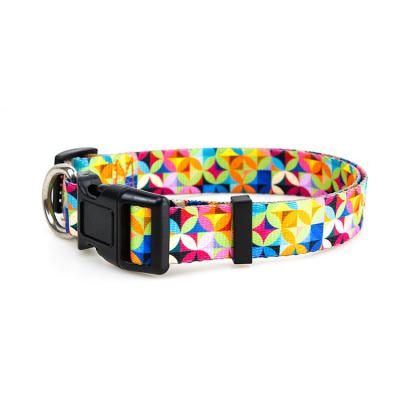 China Personalized Custom Logo Dog Collar Advance Custom Design Sublimation Printing Personalized Print Dog Leash for sale