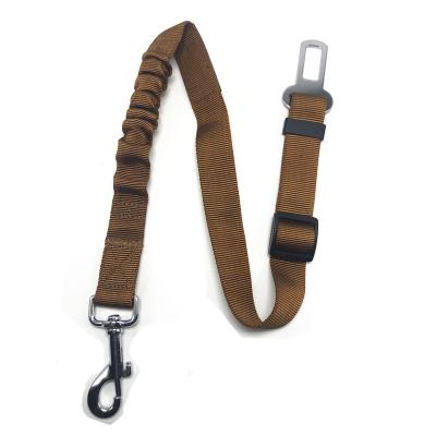 China Custom Adjustable Lash Leads Seatbelt Elastic Safety Dog Seat Belt Pet Car Driving Safety Bungee Leash for sale