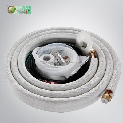 China Air Condition or Chiller HVAC Insulated Double Coil Copper Pipe Kits for sale