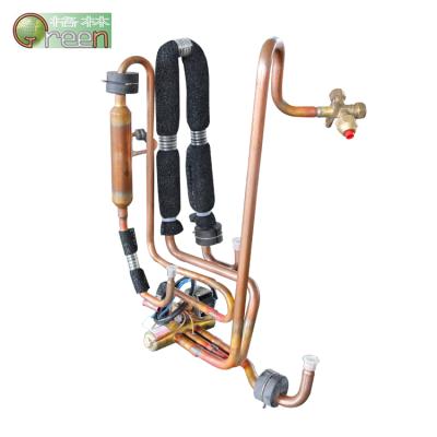 China Industrial Air Conditioner Refrigeration 4 Way Tube Fitting For Air Conditioner Copper Pipe Fittings for sale