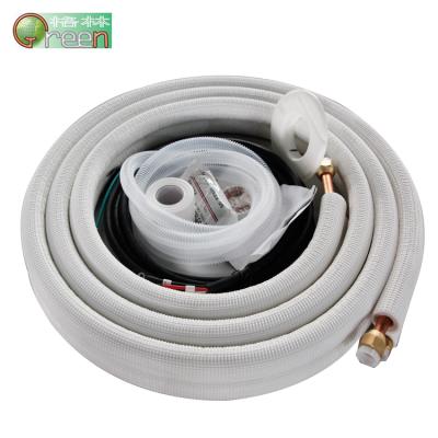 China Industrial Insulated Aluminum Copper Tube Air Conditioning Installation Kit Pipe Prices for sale