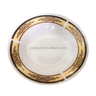 China Viable Wholesale Custom Design Round Shape Cheap Soup Ceramic Logo Porcelain Dish for sale