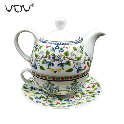 China YDY New Viable Hot Sale Turkish Bone China 3pcs Custom Tea Set for sale