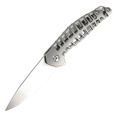 China Multifunction Camping Knife Titanium Alloy Handle Pocket Knife Outdoor Camping Tools Folding Knife for sale