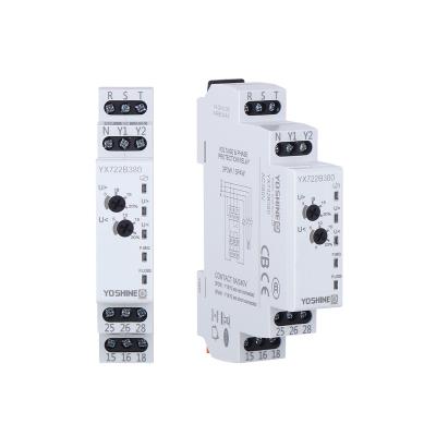 China DPDT Sealed Over and Under Voltage Protection Phase Sequence Phase Failure Protection Relay (YX722B380) for sale