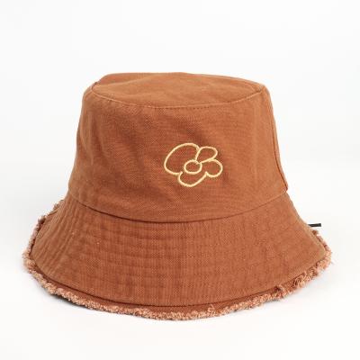 China Free sample 0.01 brim polyester unisex wide brim comfortable custom embroidery bucket hat women\durable cotton for sale