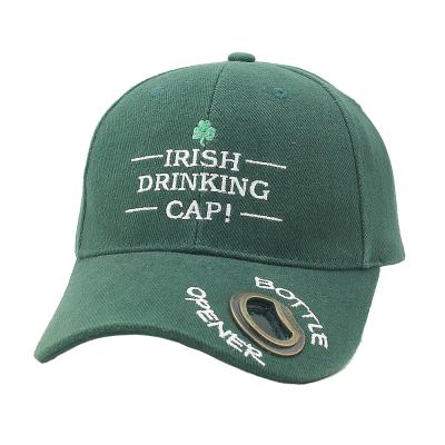 China JOINT Custom Made Wholesale Quality Cotton Green Hat Gun Bottle Opener Bottle Opener Baseball Cap for sale