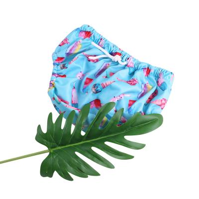 China Printed Recycled Swimming Diaper Terry Cloth Baby Cloth Diaper Printed Polyester Baby Cloth Diaper for sale