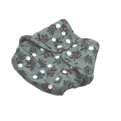 China Eco-friendly Polyester Cloth Diaper Cover Recycled Polyester Printed Diaper Customized Cloth Diapers for sale