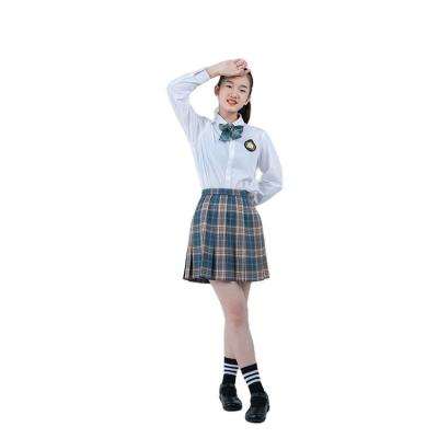 China Wholesale School Factory Supply OEM Customized Primary Children Skirt And Pants Tracksuit School Uniforms for sale