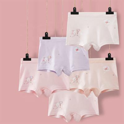 China Antibacterial 5 Pieces Children's Underwear Cartoon Boxer Shorts Summer Big Girls Kids Baby Girls Boxer Spring And Boxer Underwear for sale